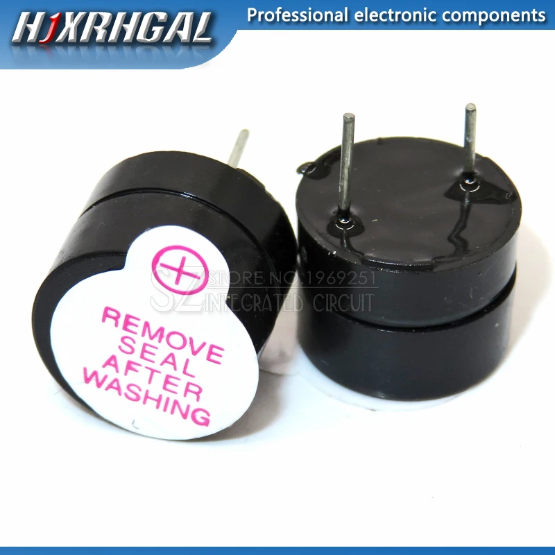 10pcs 3v 5v 12v Active Buzzer Magnetic Long Continous Beep Tone 12*9.5mm new and original hjxrhgal