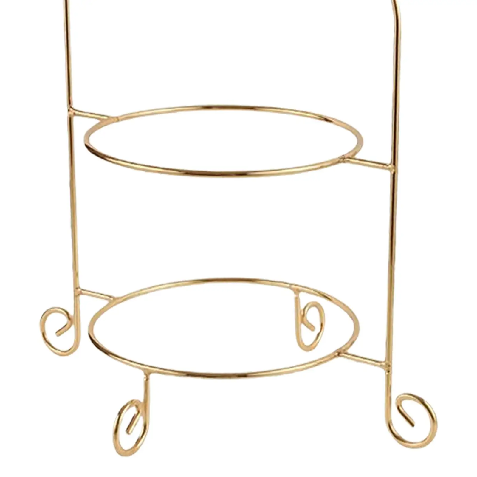 

Metal Tiered Cake Serving Rack Cookie Display Platter Premium Decoration for Dinner Parties Tea Party Serving Baby Showers