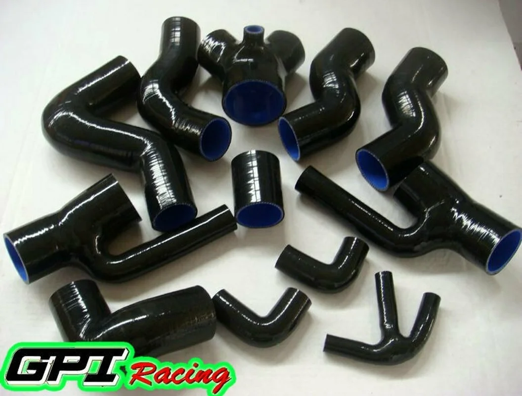 SILICONE BOOST HOSE KIT FOR AUDI S4/A6 B5 2.7L BI-TURBO 1997-2001 1998 99 BLK