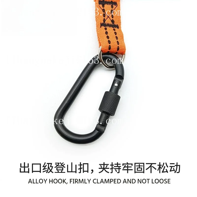 Anti-fall rope for aerial work Telescopic elastic buffer tool Anti-lost safety rope