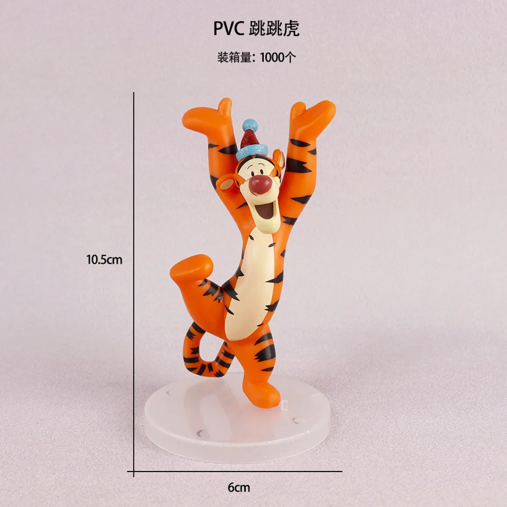 Cartoon maialino Tigger Anime Action Figures collezione di giocattoli modello fatto a mano bambola auto ornamento da tavolo per bambini regalo di natale