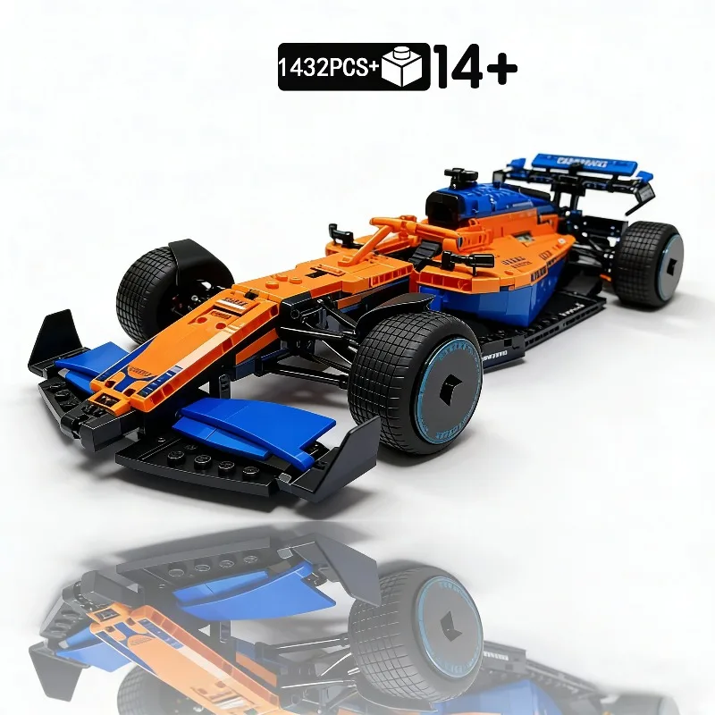 

Набор для сборки спортивного автомобиля из 1432 деталей - Новая модель гоночного автомобиля 2026 года, креативный конструктор DIY, подарок для мальчиков