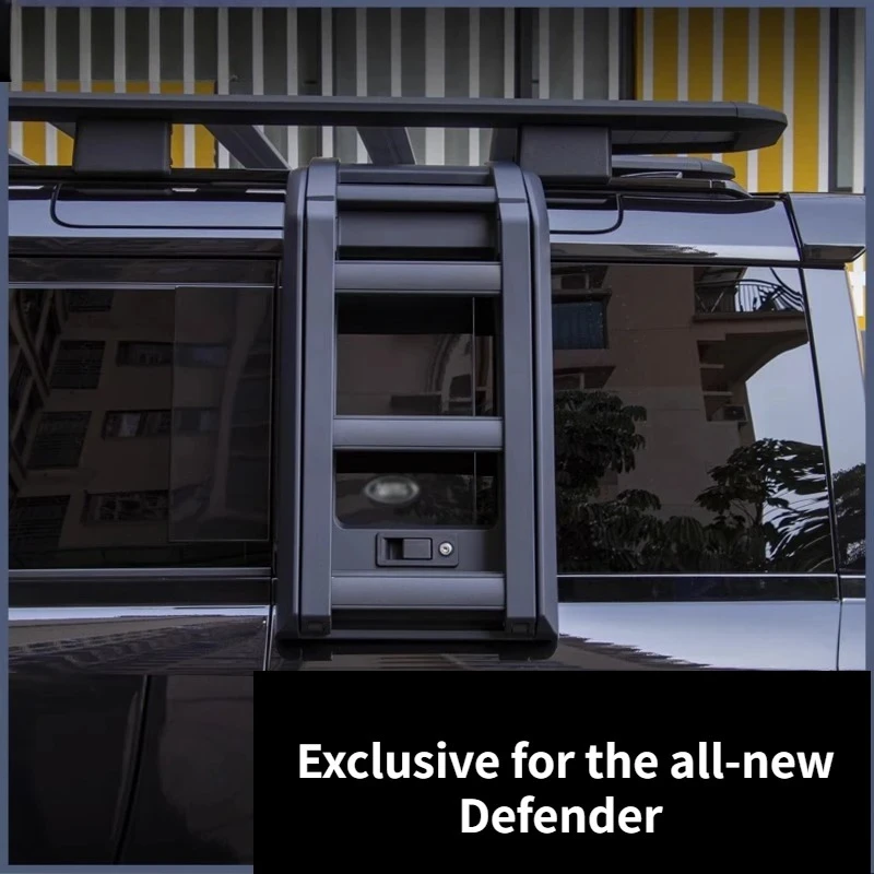 

ДЛЯ Defender 110 2020-2024 L663 черный/серебристый OE-стиль боковая складная лестница доступа