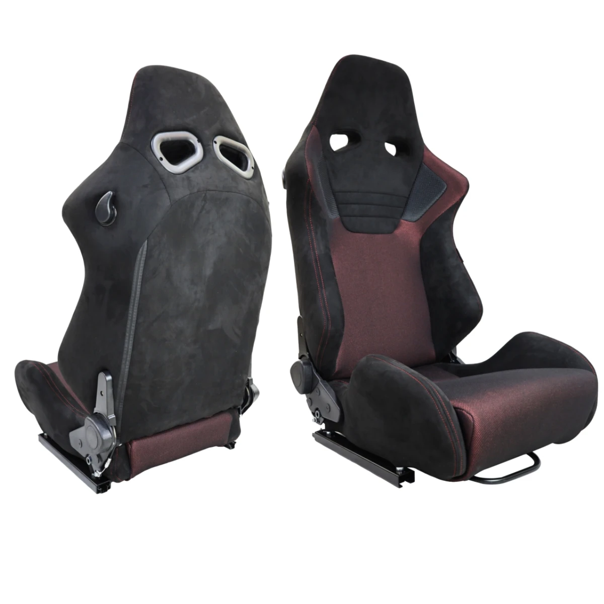 

Универсальные быстросъемные черные замшевые красные сетчатые сиденья с ползунком для гонок