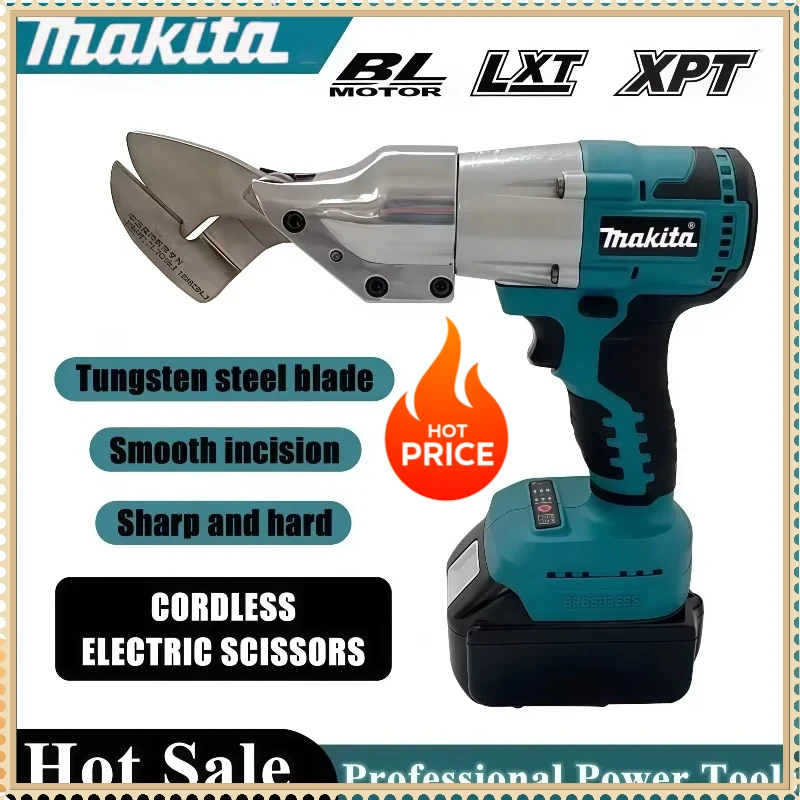 

Аккумуляторные бесщеточные ножницы Makita 18В для резки металла, профессиональный инструмент для листового металла, электроинструмент