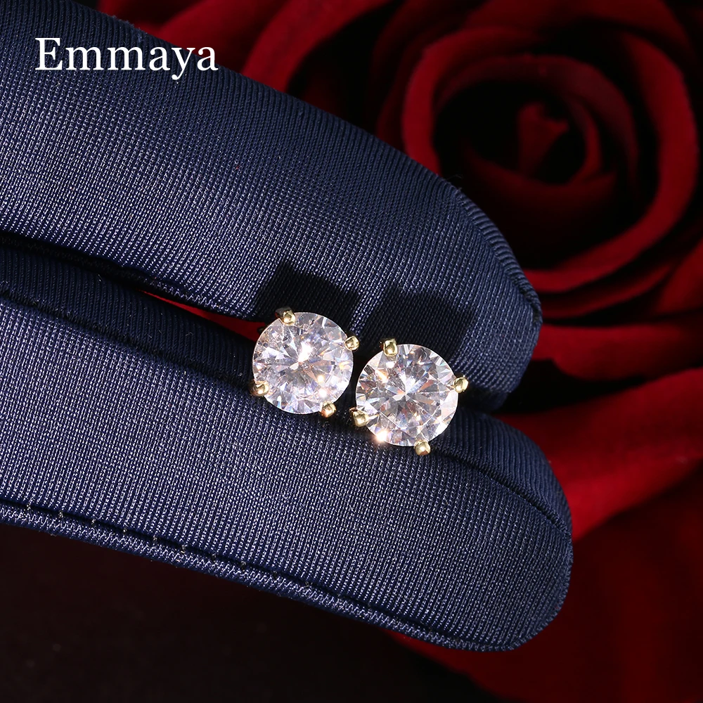 Emmaya Hot Sale Charming Cubic Zircon Earring Simplicity Style Wedding Party Noble Dress-Up For Female Exquisite Ornament