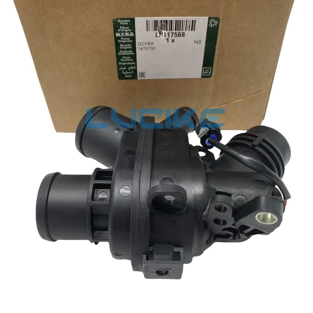 3.0 V6 Petrol Coolant Thermostat Housing w/ Sensor for Range Rover 13- RR Sport 14- New Discovery Velar LR062498 107288 LR117568