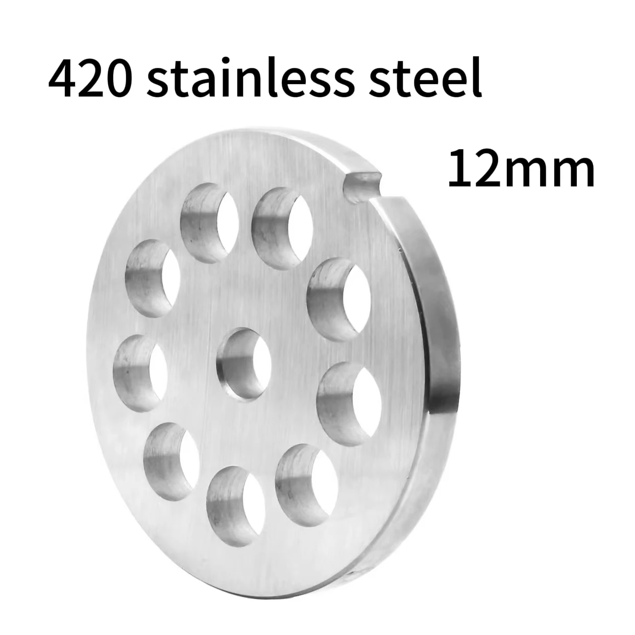 2PC/Set #12 12/18mm Meat Grinder Plate Discs Blades for FGA Food Chopper and Hobart, LEM, Cabelas, Weston, MTN Meat Grinders