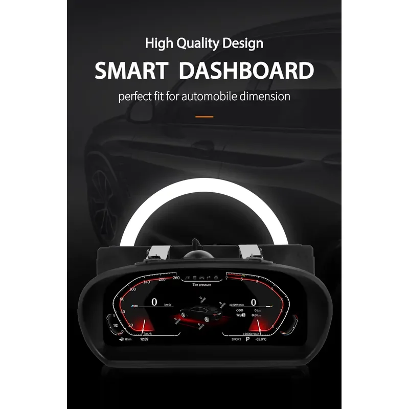 【2026 Precision Made】 Wireless CarPlay Android Auto LCD Dashboard Digital Speedometer for 1 Series E81 E82 E87 E88