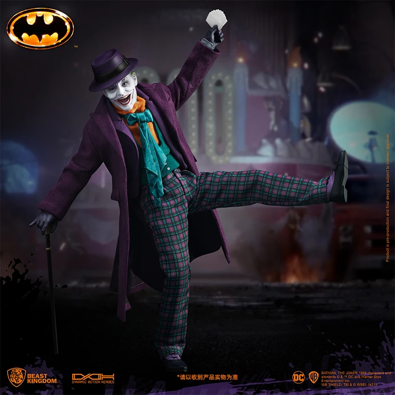 In Stock 100% Original Beast Kingdom DAH032 Joker Mr.J Pudding Batman Movie Character Model Art Collection Toy Gift 21CM