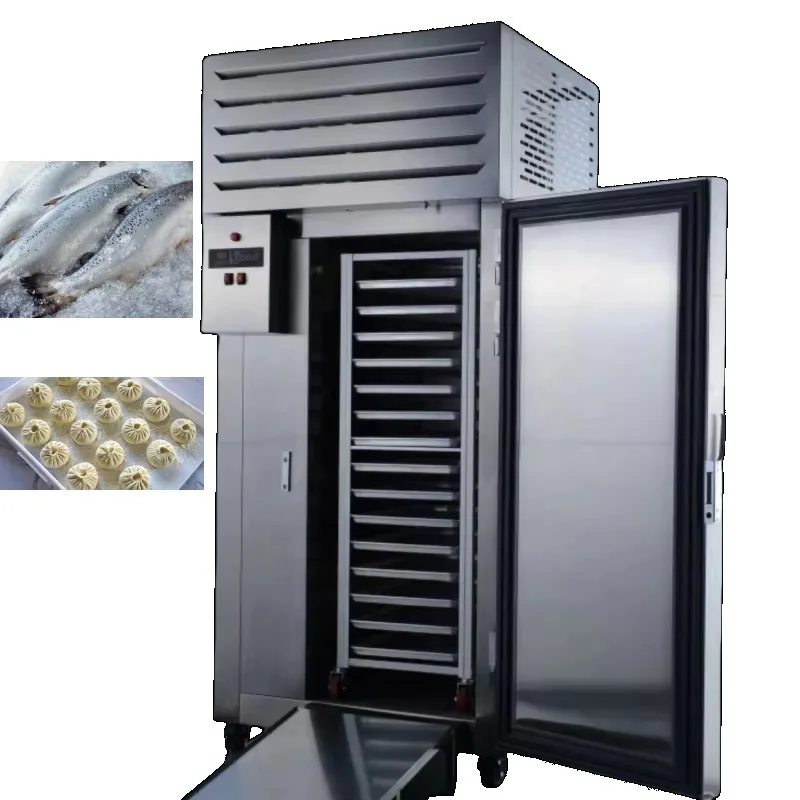 Customized 150L Ventilated Blast Freezer Commercial Household Stainless Steel Meat Quick Freezing Cabinet Refrigeration