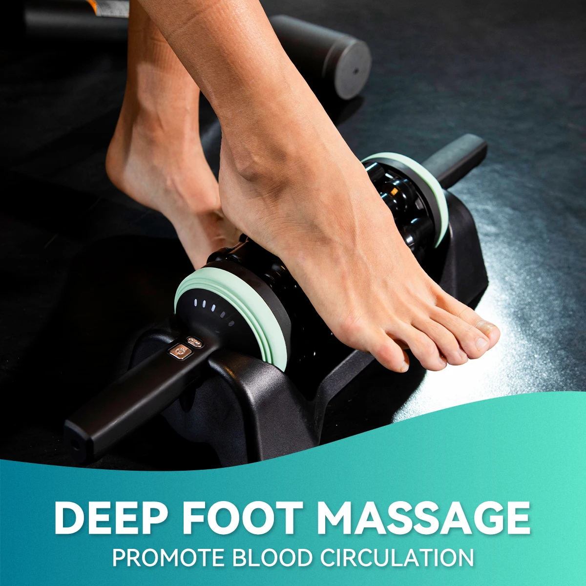 RPM المتداول قرع مدلك 5-سرعات باليد مدلك لساق الظهر القدم العجل العضلات الاسترخاء الجسم كله الإغاثة