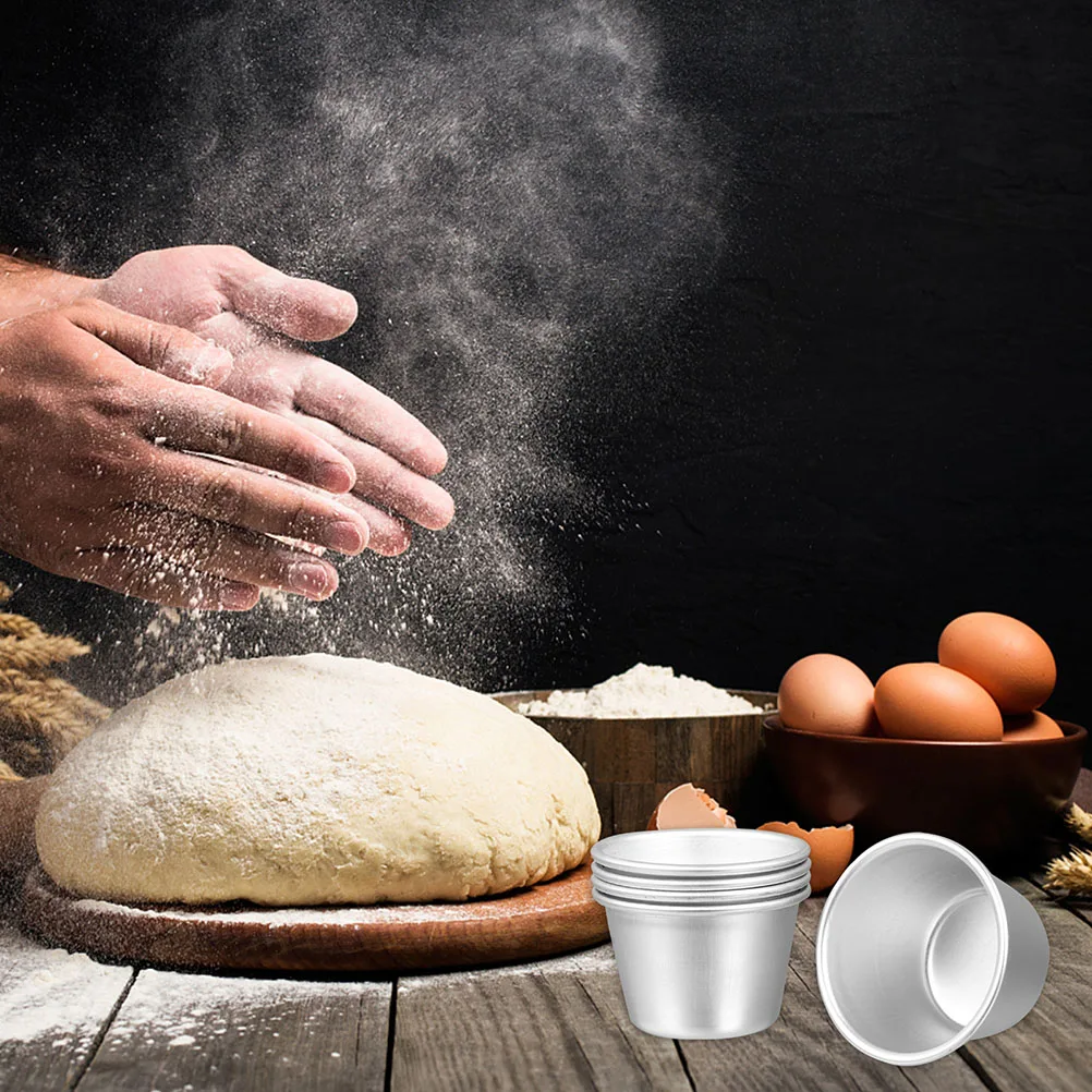

3pcs Aluminum Alloy Baking Mold Non Stick Cake Molds Round Shape DIY Kitchen Tools Bake Pan Easy Clean Practical Design Compact