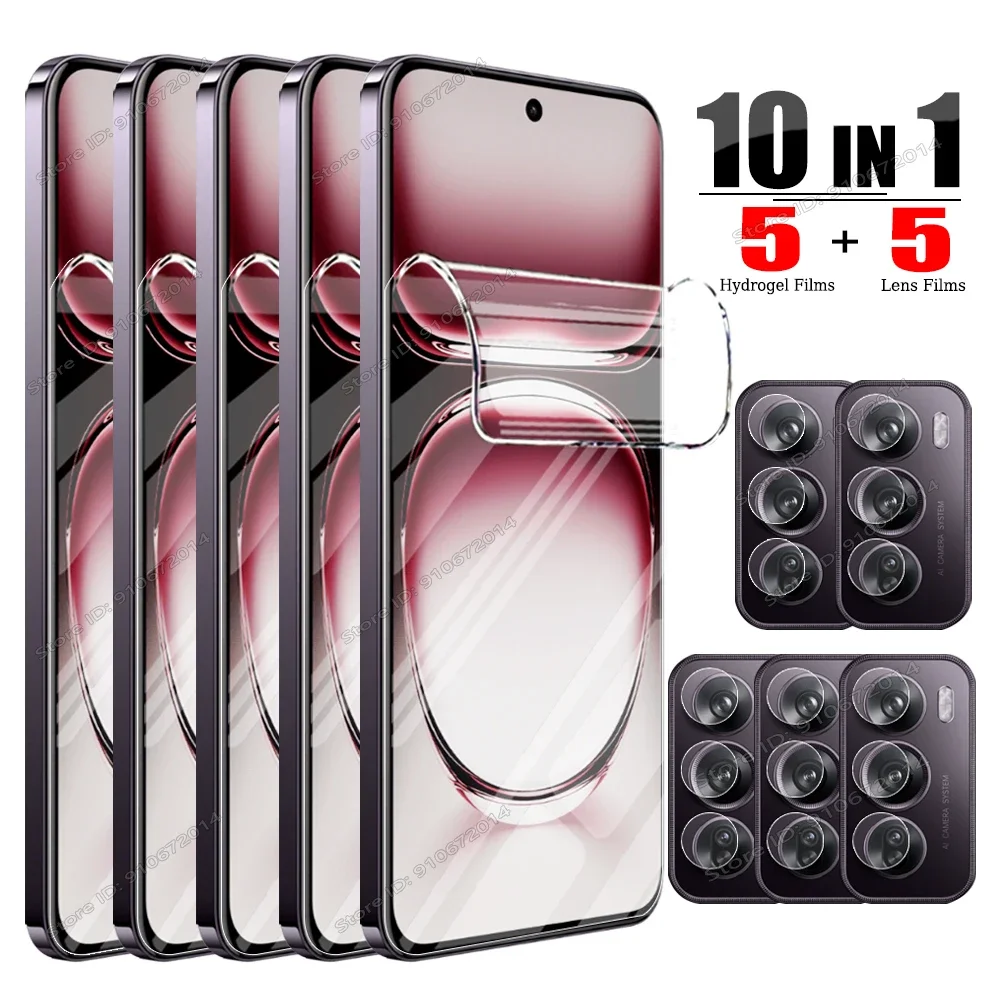 10IN1 Hydrogel Film For OPPO Reno 12 11 10 Pro Plus 5G Screen Lens Protectors For OPPO Reno 8T 8 7 5 Lite 6 9 Pro Plus Not Glass