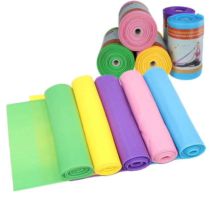 15m Yoga Tension Band Resistance Bands Yoga Gym Elastic Gum Strength Pilates Cross Fit Rubber Pull Band Gym Sports Exercise Band