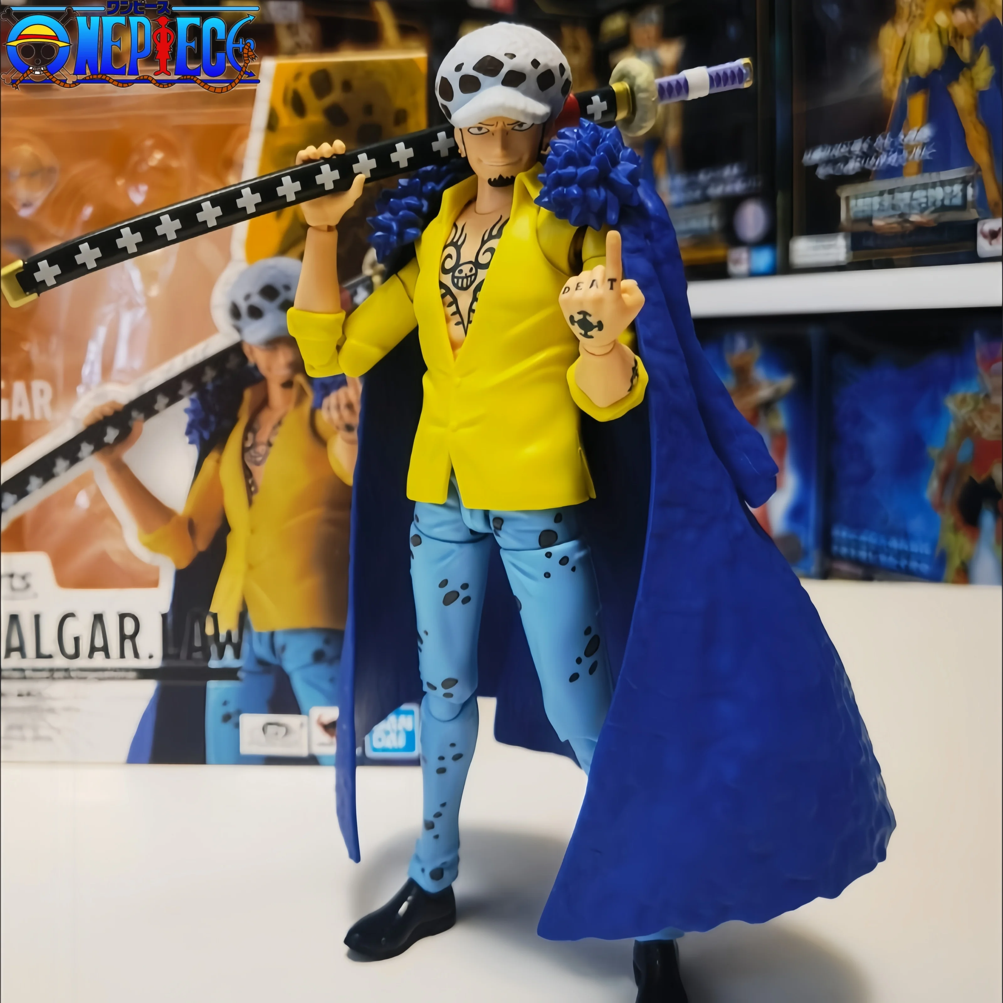 

100% оригинал Bandai S.H.Figuarts SHF One Piece Sanji The Raid Onigashima Eustass Kid в наличии аниме фигурки модель игрушки