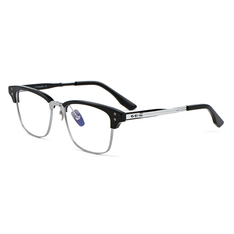 FIRADA Fashion Luxury Eyewear Women\'s New Vintage Square Titanium Eyeglasses Optical Prescription Glasses Frame For Men DTX132S