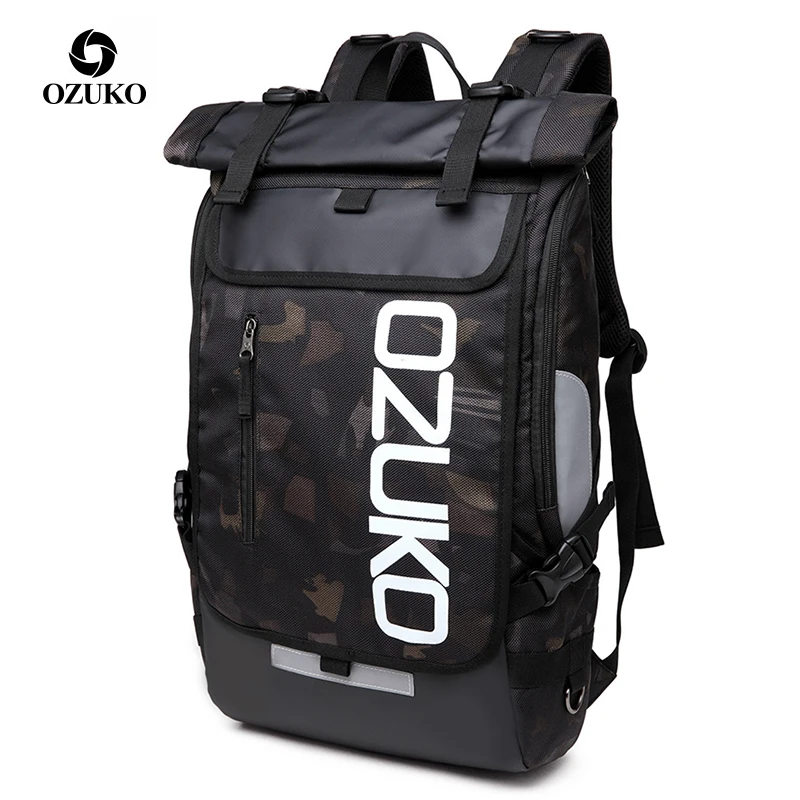 2023 Fashion Men 15.6 inch Laptop Backpack Water Repellent Schoolbag for Teenager Casual Student Backpacks Male Travel Mochila