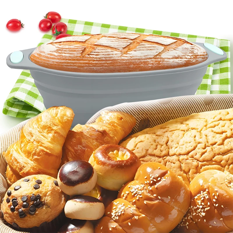 1Pcs Collapsible Silicone Bread Non-stick Bread Proofing Baskets for Sourdough Baking for Various for Bread Baking Rising Tool