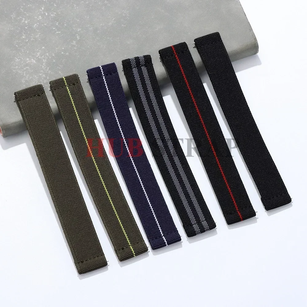 New Stretch Elastic Nylon Watch Straps 18mm 20mm 22mm One-Piece Watchband Quick Release Bracelet for Seiko for Omega Watch Band