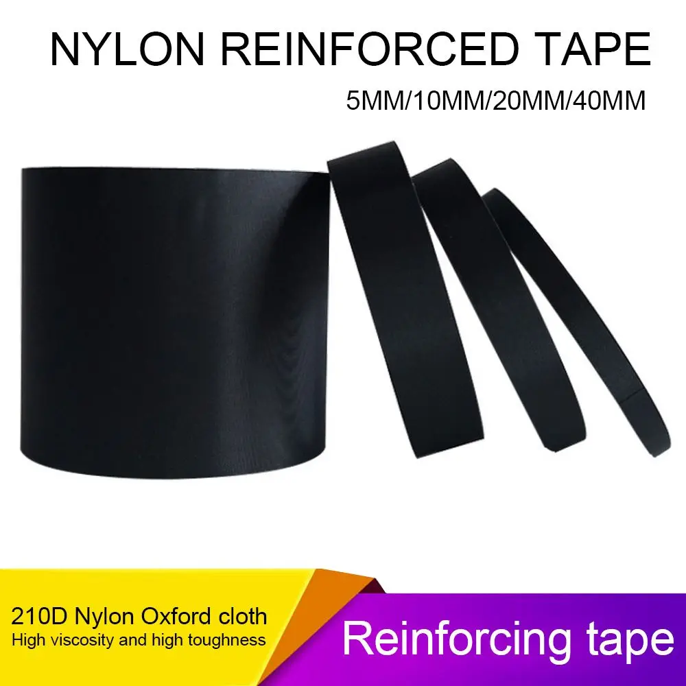 50M/Roll Shoe Handbag Single-sided Oxford Cloth Tape Self-adhesive Tape Nylon Reinforced Tape