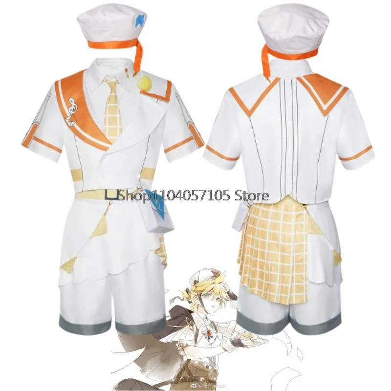 

Kagamine Rin Len Halloween Costumes Adults Women Costume Women's Fantasy Cosplay Anime Role Play Halloween Carnival Party Suits