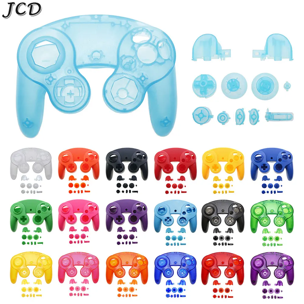 

JCD Replacement Front Back Housing Shell Case For Gamecube NGC Handle Protective Cover W/ Buttons Accessories