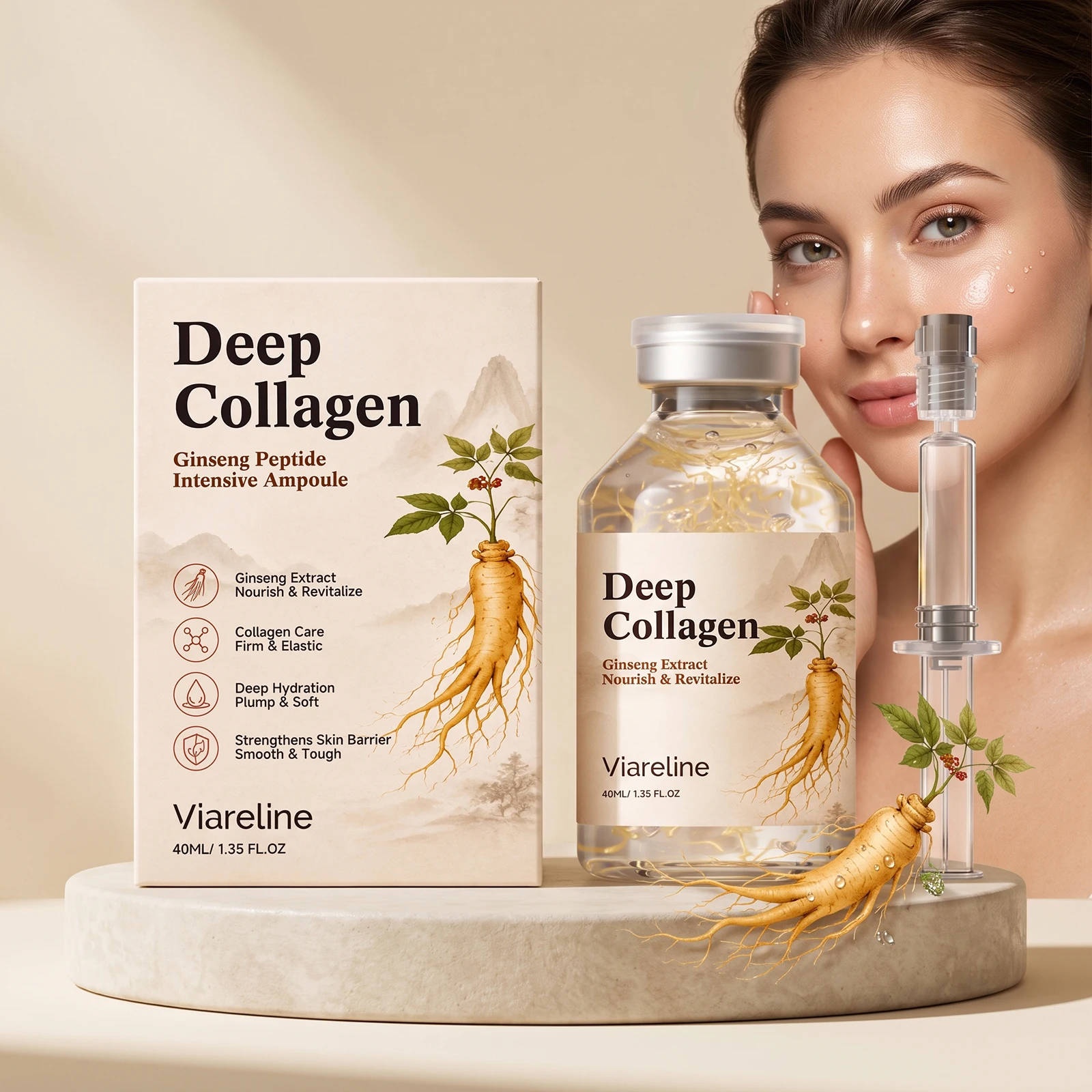 07Silk Peptide Intensive Lifting Ampoule |Anti-Aging Serum For Face With Collagen & 30 Peptide Complex Skin Tightening & Firming