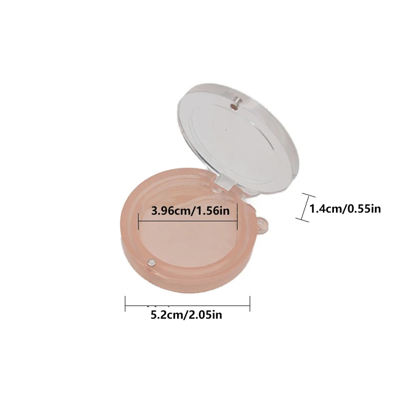 Empty Eye Shadow Case Makeup Palette Box Plastic Skylight Clear Lid Aluminum Pan Round Creamy Concealer Container