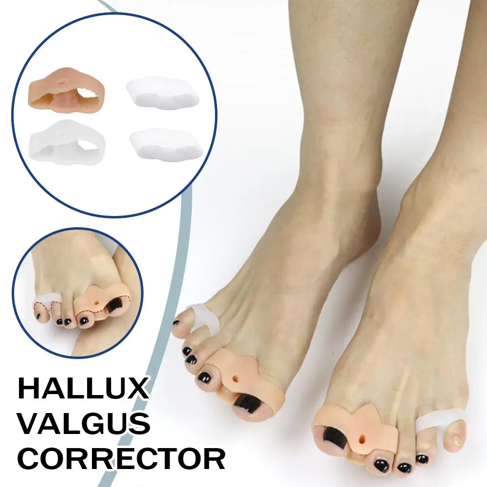 

Silicone Big Toe Thumb Improvement Divider Unisex Thumb Valgus Corrector Toe Alignment Secure Ring Wear Foot Care Repair Tools