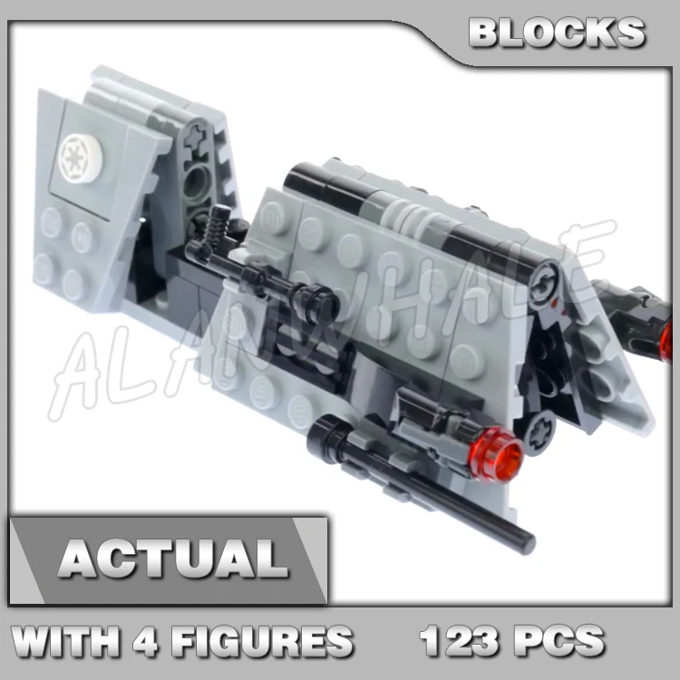 

123pcs Star Plan Imperial Patrol Battle Pack Speeder Troopers Officer SY311 Building Blocks Toy Compatible With Model