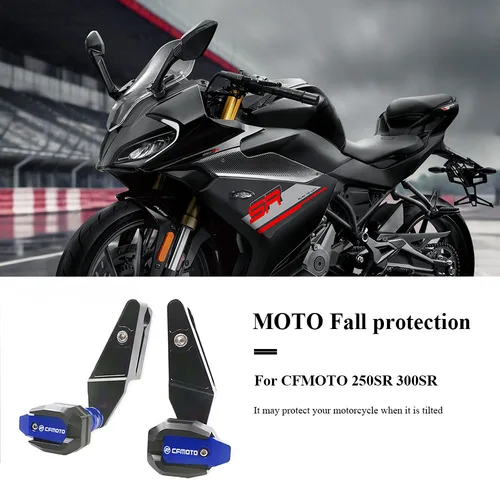 Para CFMOTO 250SR 250 SR 300SR 300 SR marco de protección contra caídas de motocicleta Protector de carenado deslizante Protector de almohadilla de choque