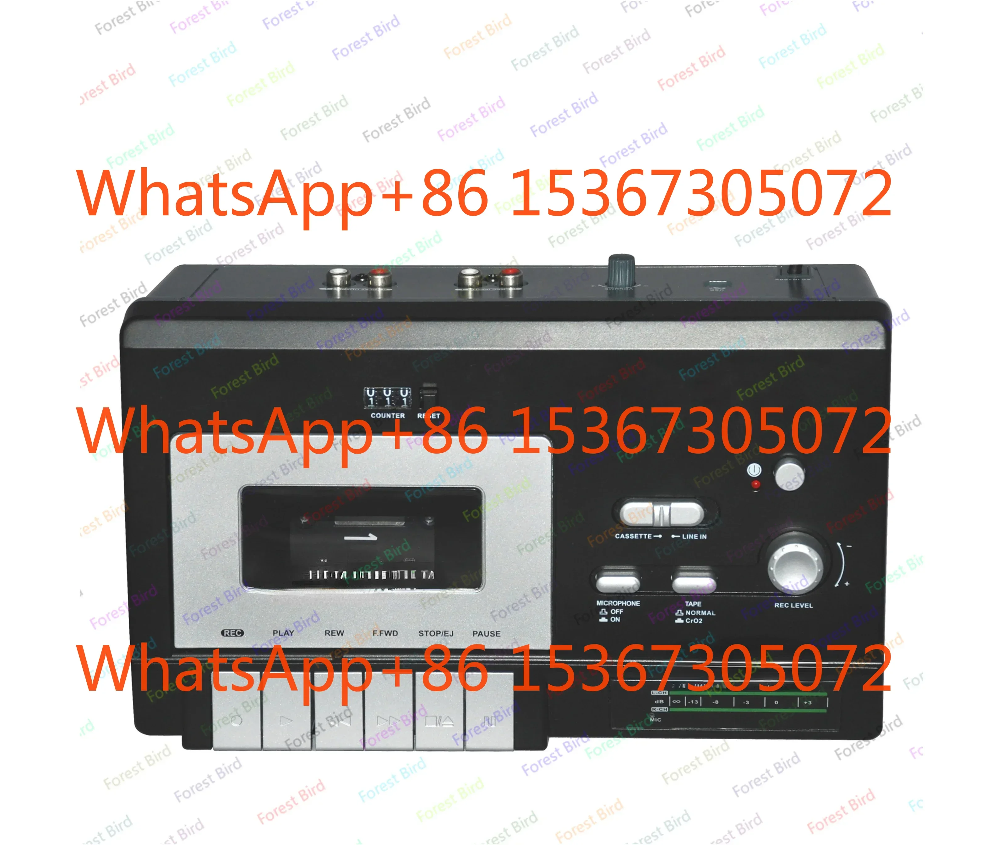 

Аудиокассетный рекордер, высококачественная портативная музыкальная система с USB-разъемом для записи на ПК, двойной ленточный и встроенным монодинамиком