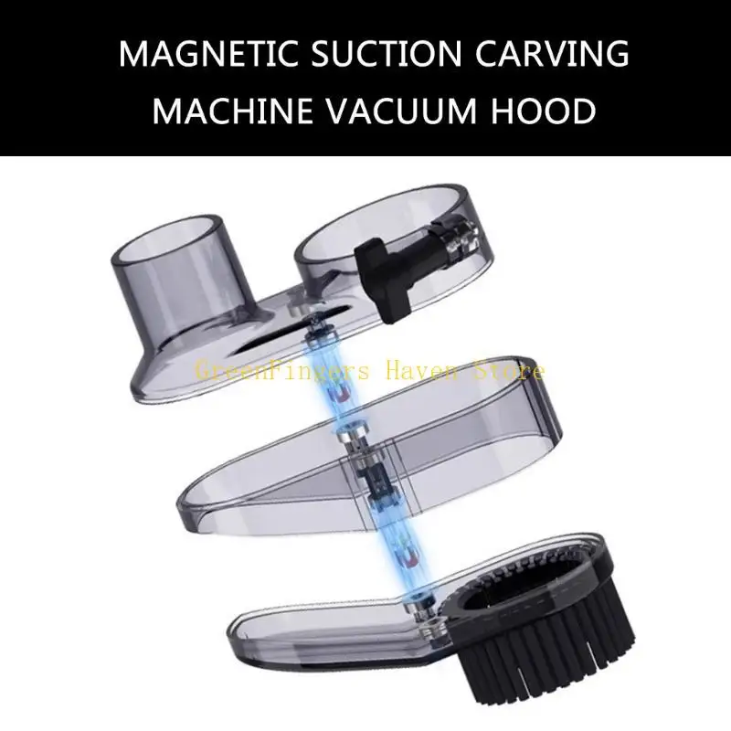 

F68D Workshop Essential Spindle Dust Cover Extraction Hood Adjustable Height Suitable for Tidy Carving Experience Woodcraft