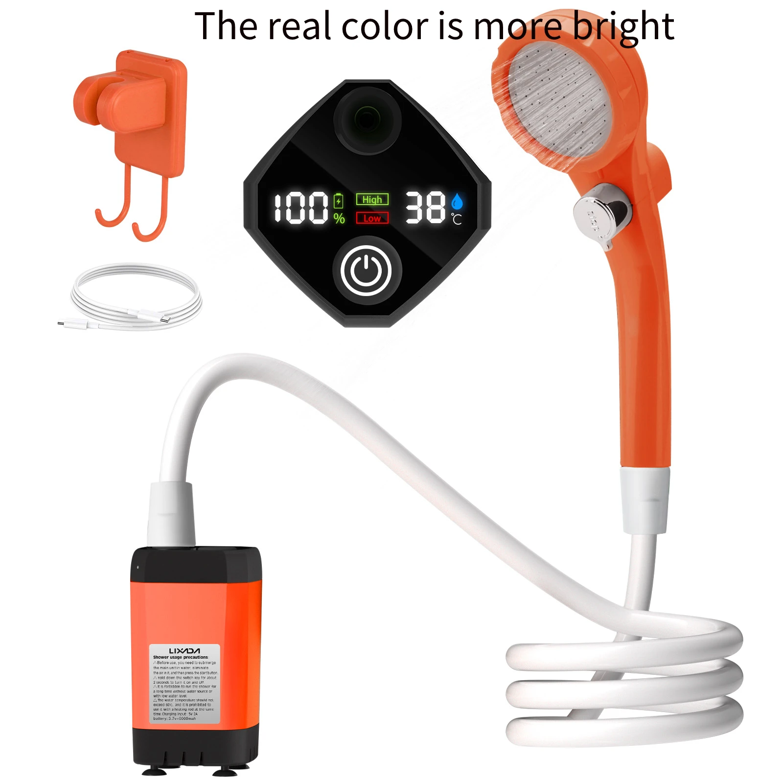 Camping Shower Pump RV Outdoor Shower Kit 2