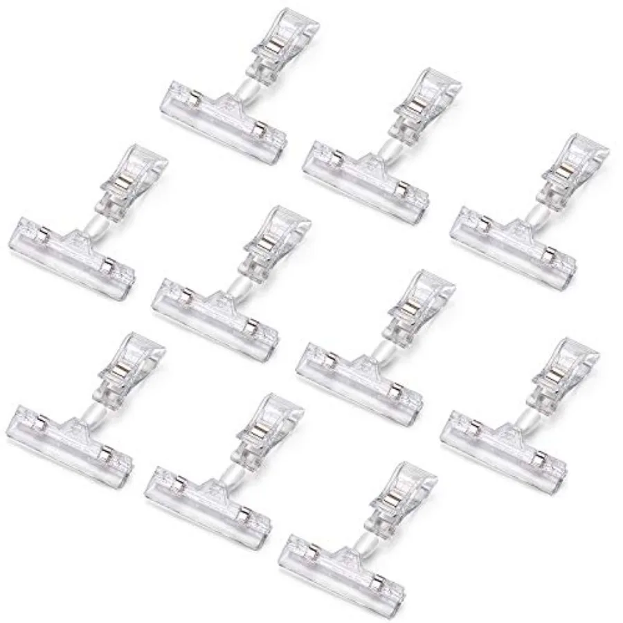Rotatable Plastic Sign Clip Display Holder Stand
