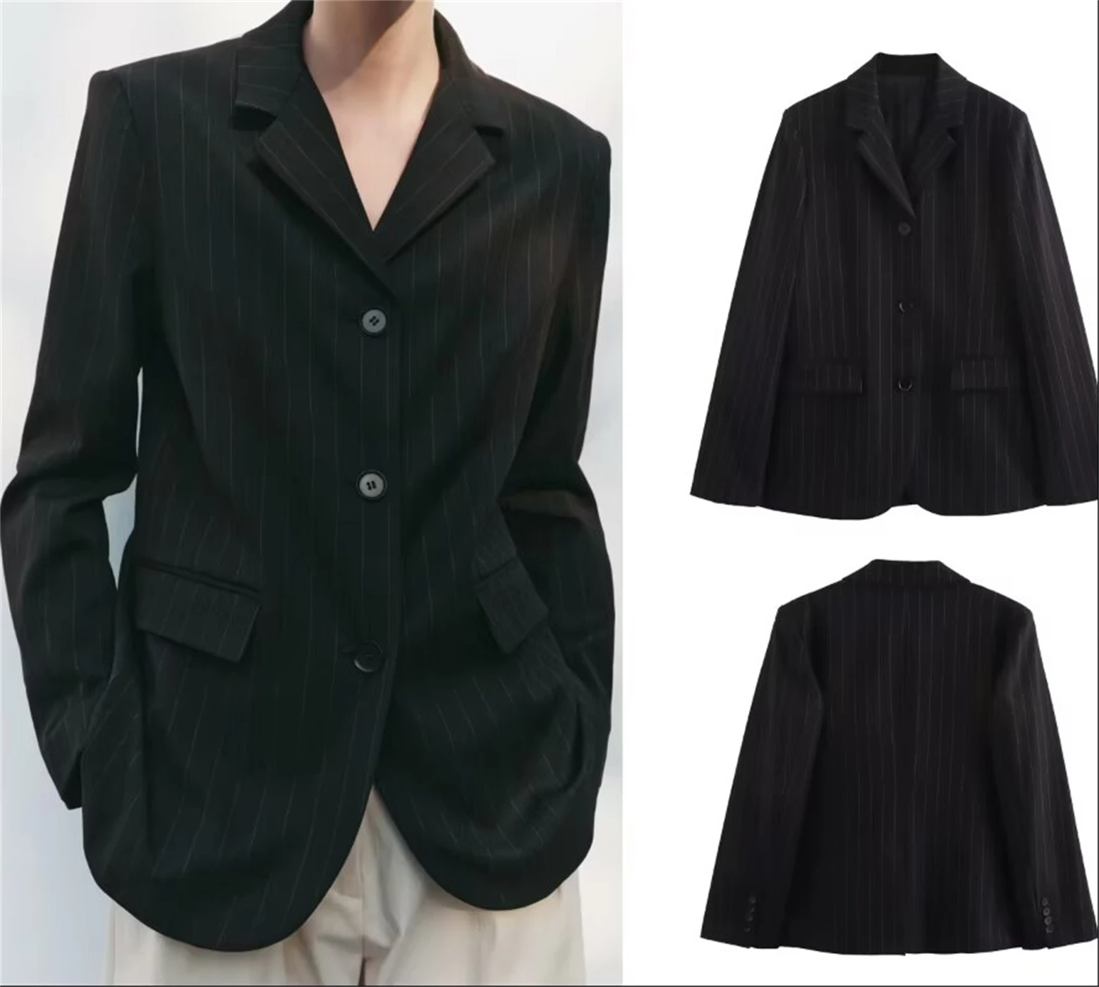 

Женский пиджак, Новое поступление 2025, женский модный однобортный минималистичный пиджак