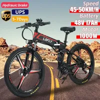 LAFLY X3 Electric Folding Bicycle Mountain Bike Ebike Lithium Assisted Cross-Country 1000W 48V 17AH Oil brake city Commuter