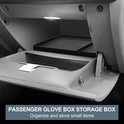 Car Center Glove Storage Box for Hyundai IONIQ 5 2022-2024 Container Organizer Case TPE Tidying Interior Accessories