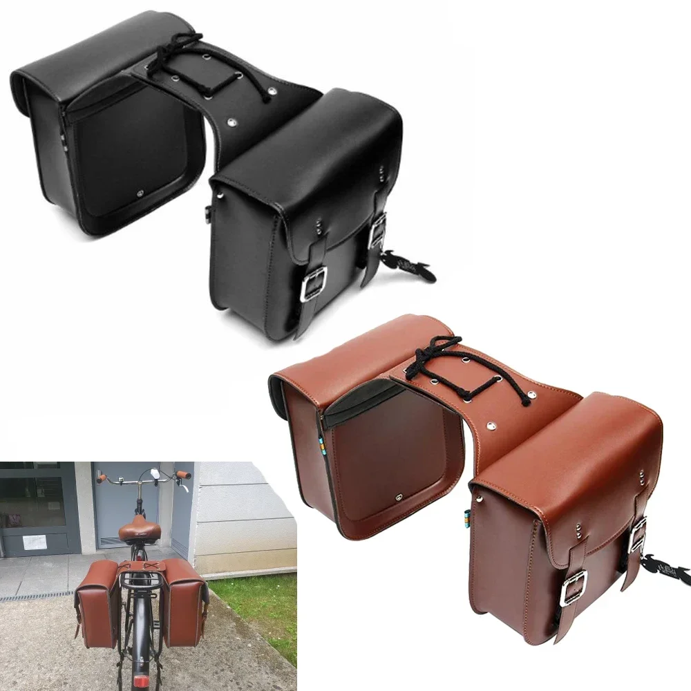 

1 Pair Universal Motorcycle Saddlebags Side Tool Pouch Luggage Storage Bags Saddle Bags Backseat Bag