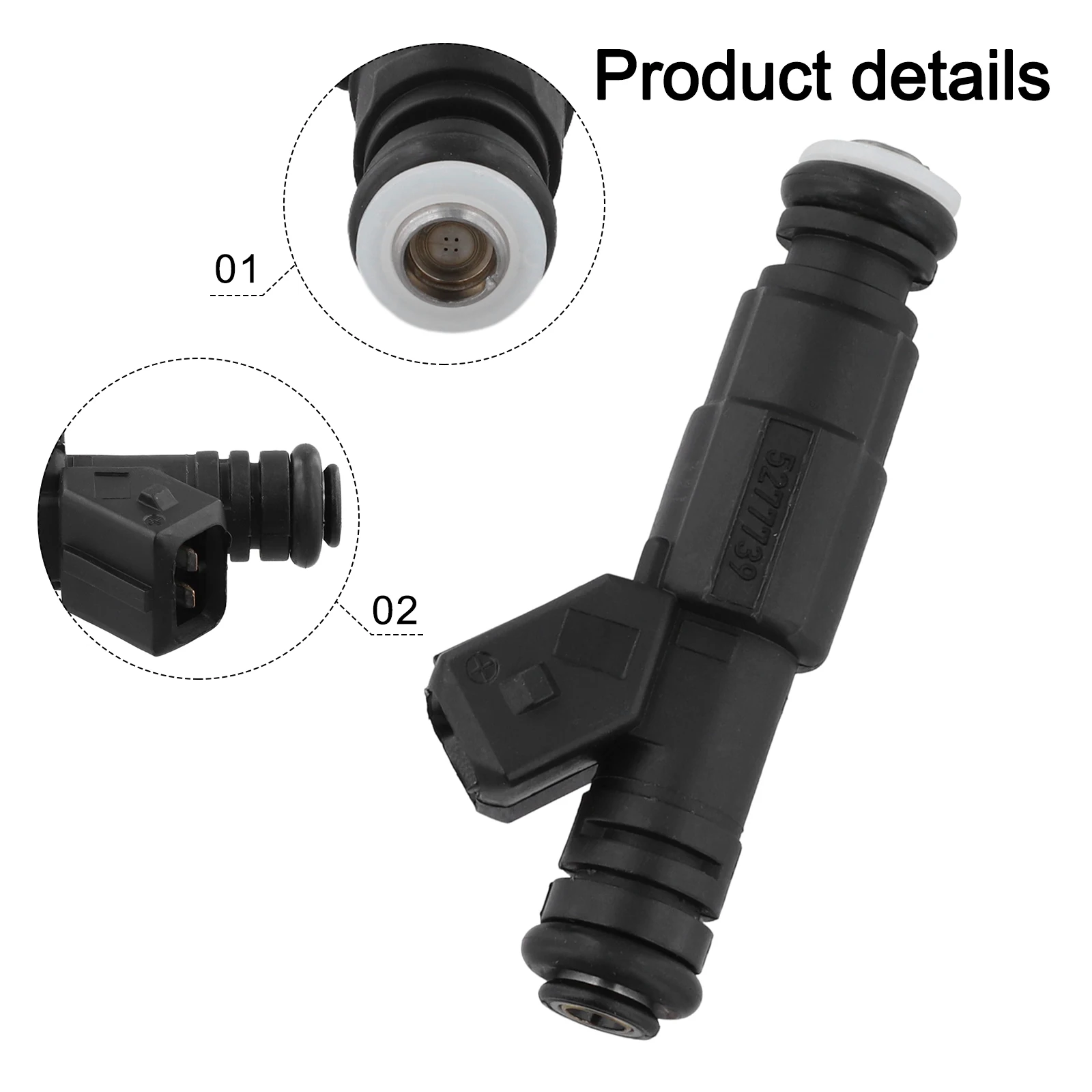 Vehicle Upgrades Fuel Injector Nozzle 8*5*3 Accurate Fuel Spray Pattern Enhanced Fuel Efficiency Improved Engine Performance