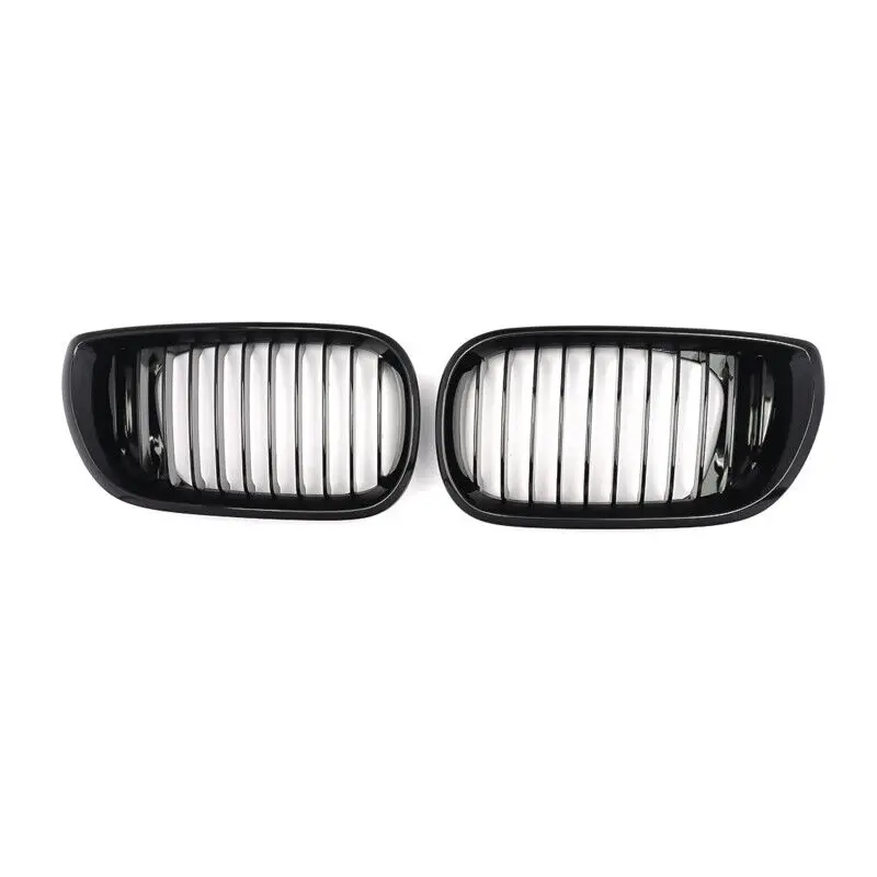 MAGICKIT Gloss Black Front Grilles For BMW 3 Series 2002-05 E46 Saloon/Touring 316i 330d Car Accessories Tools