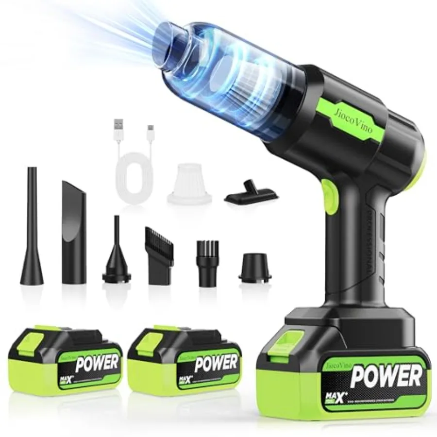 

Cordless Car Vacuum Portable -Handheld Vacuum Cleaner 50000PA-High Power Suction and Blower for Car, Home, Office, Desktop, Key