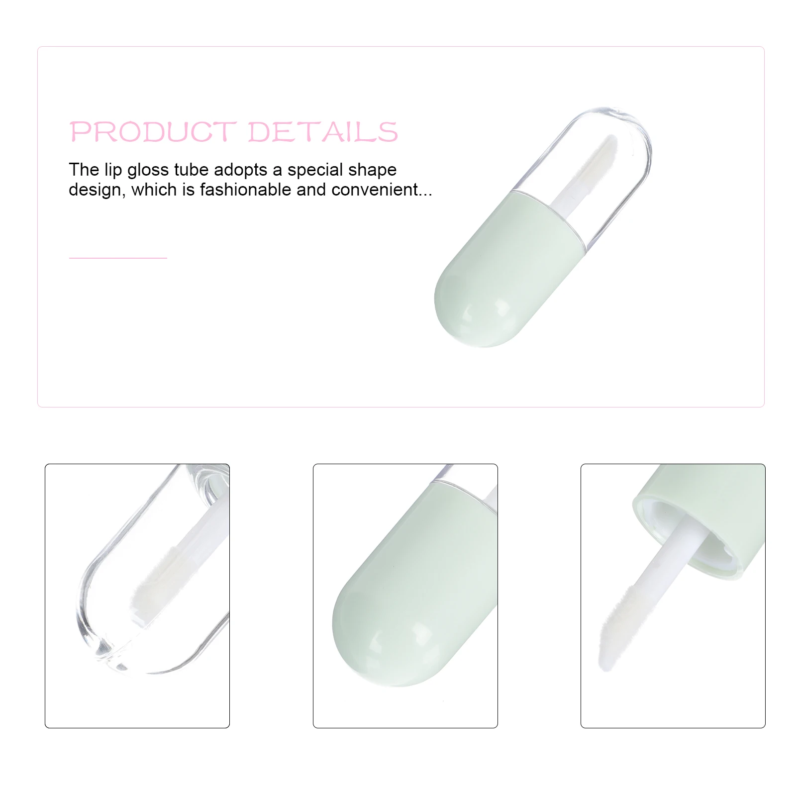 

10pcs Color Containers Reusable Empty Lip Gloss Tubes For Diy Lip Oil Liquid Small Travel Size Fillable Sub Tubes