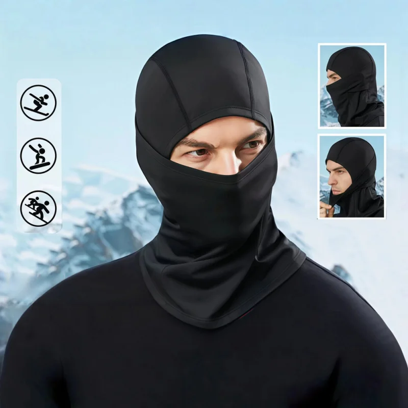 

Winter Fleece Lined Balaclava for Skiing Motorcycle Adults Kids Windproof Waterproof Face Mask Thermal Hood Cold Weather Outdoor