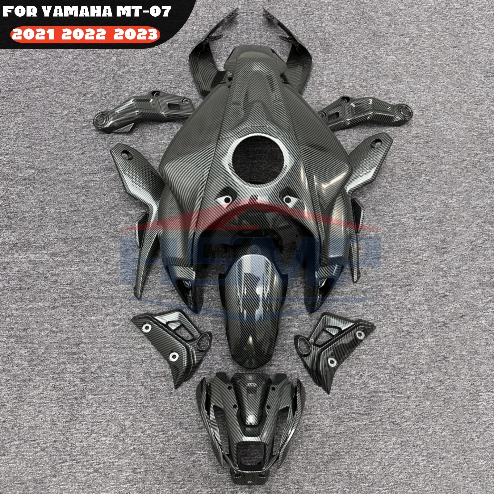 

for Yamaha MT-07 mt 07 2021 2022 2023 Motorcycle Complete Fairing ABS Plastic Carbon Fiber Body Decoration Kit