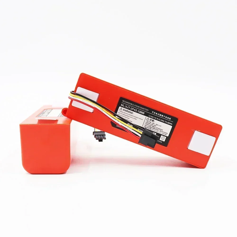 YE BRR-2P4S-5200S 14.4V 12800mAh Robot Aspirapolvere Batteria di Ricambio Per Xiaomi Roborock S55 S60 S65 S50 S51 S5 MAX S6 Pa