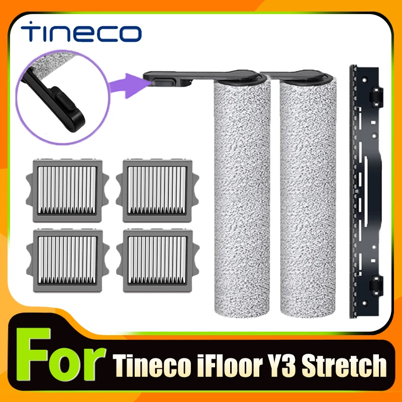 

Accessories for Tineco GO H20 HammerHead / iFloor Y3 Stretch Brush Roller Hepa Filter Water Tank Replacement Spare Parts
