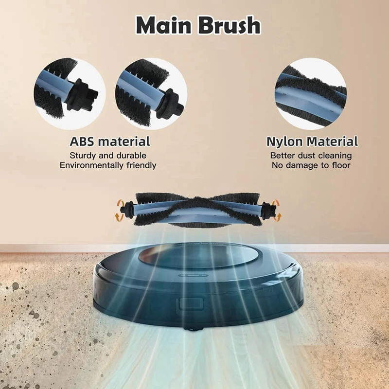 ชุดอุปกรณ์เสริมสําหรับ Eufy Omni C20 เครื่องดูดฝุ่นหุ่นยนต์อะไหล่หลักแปรงด้านข้างตัวกรอง Hepa