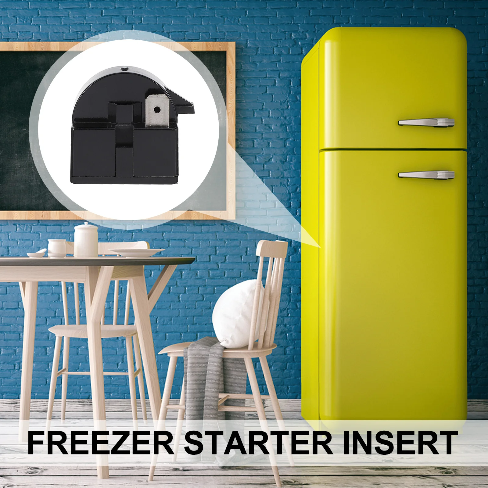 

3Pcs Refrigerator Starter Relay 220V 1pin 22ohm Reliable Replacement Part for Refrigerator Compressor Freezer Cooler